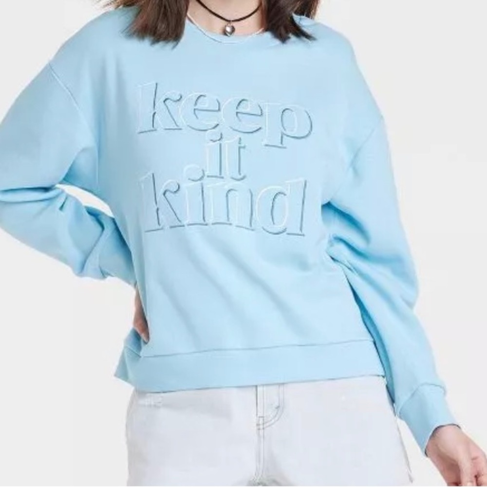 Large Light Blue Crewneck